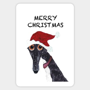 Greyhound Xmas Sticker